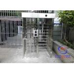 Anti Collision RFID Fingerprint Full Height Turnstile SUS304 Four Arm Gate for sale