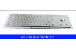 China Waterproof Kiosk Or Industrial Computer Keyboard With Flat Keys And Trackball supplier