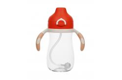 China BPA Free Baby Sippy Cup With Easy Grip Handles 9 Ounce 2 Count supplier