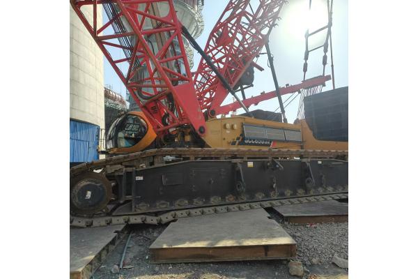 Second Hand 500 Tons Crawler Mounted Mobile Crane In Bridge Construction