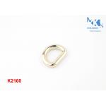 Metal Small D Rings Polished Hanging Plating , Zinc Alloy D Rings For Purse Making for sale