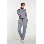 Polyester Spandex Grey Long Sleeve Pajama Set for sale