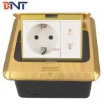 120*120mm Hidden Pop Up Copper Cover Floor Mounted Socket for sale