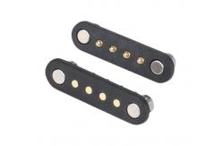 China 4p Magnetic Pogo Pin Through Holes Spring Loaded Connectors Waterproof Connections supplier