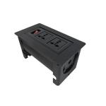 Mini Smart Flip Up Outlet Manual Rotation Open For Conference Table