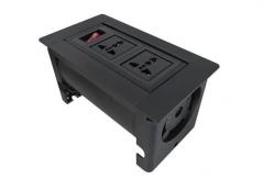 China Mini Smart Flip Up Outlet Manual Rotation Open For Conference Table supplier