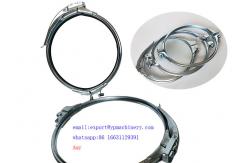 China 200mm Airtight Quick Release Galvanized Pipe Clamp supplier