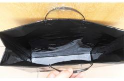 China Reusable Hard Plastic Handle Bag With Reinforced Paper Card supplier