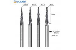 China 3/8 Cutting Diameter Tapered End Mill Tool For Heavy Duty Applications supplier