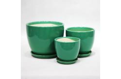 China Customized Round Ceramic Pots Wide Selection Drainage Included supplier
