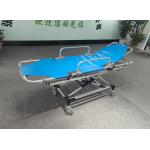Aluminium Alloy First Aid PU Leather Patient Transfer Trolley Separable Backliftable