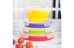 China 800ml 1200ml Silicone Lunch Containers Collapsible Silicone Lunch Box supplier