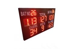 China Customized Controller 12inch LED Cricket Scoreboard With Waterproof Cabinet supplier