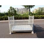 Industrial Galvanized Wire Mesh Pallet Cage With 500 - 1000kg Load Capacity for sale