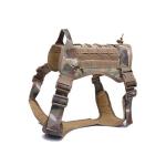 Camouflage Tactical Dog Chest Strap Nylon Adjustable Traction Rope Vest