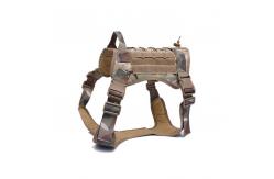 China Camouflage Tactical Dog Chest Strap Nylon Adjustable Traction Rope Vest supplier