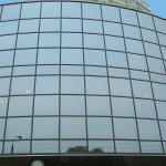 Powder Coated Frame Curtain Wall 3mm-5mm Tempered Glass Curtain Wall for sale