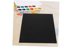 China 20x25cm Pre Stretched Canvas Board Fivefold Primed 100% Cotton Black Canvas Boards supplier