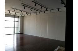 China Melamine Surface Sliding Track Operable Walls Mdf Folding Soundproof Movable Wall Dividers supplier