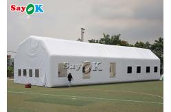 China Inflatable Work Tent Waterproof White 20x10x5.5mH Inflatable Automotive Paint Booth supplier
