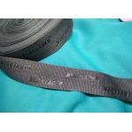 100% Polyester / Nylon Knitted Folded Elastic Ribbon With Logo Embossed