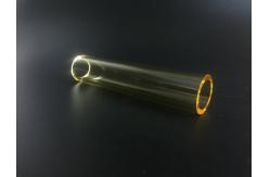 China Yellow Transparent Quartz Tube Samarium Doped High Temperature Shock Resistance supplier