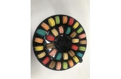 China Beautiful Portable Macaron Transparent Plastic Tray Chocolate Candy Box supplier