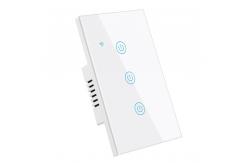China Convenient Timer Single Pole 3 Gang Smart Switch No Neutral Required 10A supplier
