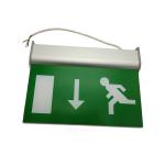Acrylic Rechargeable Double Sided Emergency Exit Signs IP20 With Battery Operated for sale