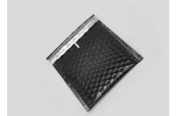 China Shiny Black Self Seal Bubble Mailers With Moisture Resistant Foil Film supplier
