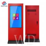 Bright Red Freestanding Signage 3000nits LCD For Outdoor All Weather Advertising for sale