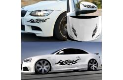 China Heat Stretchable Custom Die Cut Sticker Waterproof Transparent Bumper Window Car Sticker supplier