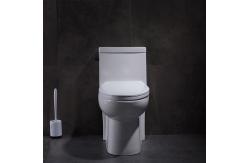 China Elongated Skirted Siphonic One Piece Toilet Comfort Height Round Flushing supplier