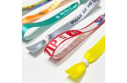 China Festival Concert Promotion Events Woven Cloth Wristbands with Acceptable OEM and Various Designs supplier
