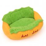 Pet Lovely Dog Burger Cat Bed House Large Hamburger Hot Dog Intestine House Pet Pad Removable And Washable for sale