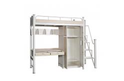 China Muchn H2100*W900mm Dormitory Metal Bunk Bed Frame supplier