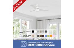 China Metal Lamp Body Material Ceiling Fans with Light and Remote 1stshine Simple supplier