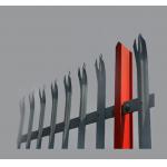Hot Dipped PVC Coated Europe Palisade Fence for Outdoor for sale