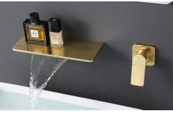 China CE Waterfall Split Wall Mounted Concealed Basin Faucet supplier