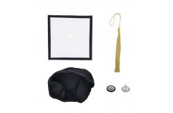 China Printable Sublimation Graduation Cap Blanks For DIY Printing Sublimation Academic Mortarboard supplier