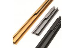 China Factory Wholesale Aluminum Embedded Furniture Drawer Pull Kitchen Cabinet Handle Wardrobe Handle supplier