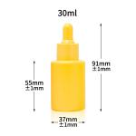 Frosted 30ml Essential Oil Dropper Glass Bottle With Screw Cap for sale