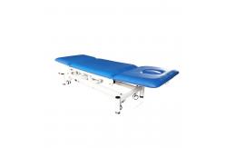 China Comfortable Medical Examination Table Electric Nursing Bed Blue Color Metal supplier