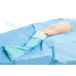 Surgical Hip Drape Packs , Orthopedic Hip Set Standard U Split Drape with Stockinette / Legging for sale
