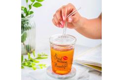 China Beer Heat Resistant 350ml Borosilicate Glass Coffee Cup supplier