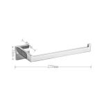 Customizable Chrome Hand Towel Bar Sus304 Grey Square Circular Hand Towel Holder