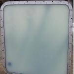 Marine Steel Bolted & Welding Cabin Windows , Rectangular Windows With Round Angle