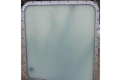 China Marine Steel Bolted & Welding Cabin Windows , Rectangular Windows With Round Angle supplier