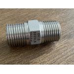 BSP Male Round Head Threaded Ss 304 Hex Nipple for sale