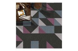China 50cm X 50cm Nylon Carpet Tiles Fire Resistant Modular Carpet With PVC supplier